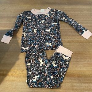 Size 3 hanna Anderson unicorn pajamas